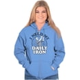 thumbnail image 4 of I Need My Daily Iron Golfer Golf Joke Zip Up Hoodie Men's Women's Brisco Brands S, 4 of 6