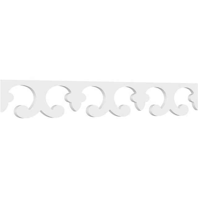 Ekena Millwork RUNP06X0625X48POR 6 x 48 Po Pas 0,62 Po Porcelina Architecture Grade PVC Course Garniture