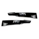 thumbnail image 1 of Glossy Black Front Bumper Lip Splitter Spoiler with Corner Cover Trim for BMW E90 320i 330i, 1 of 5