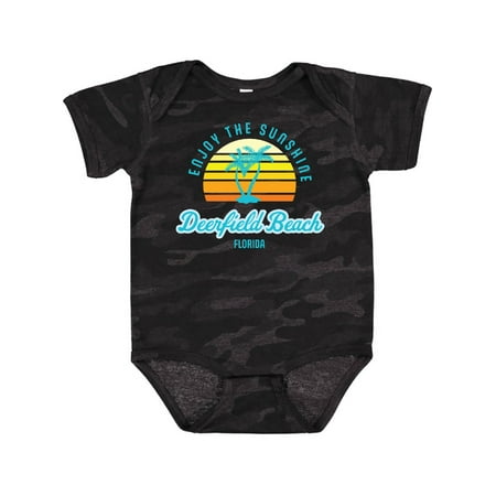 

Inktastic Summer Enjoy the Sunshine Deerfield Beach Florida in Blue Gift Baby Boy or Baby Girl Bodysuit