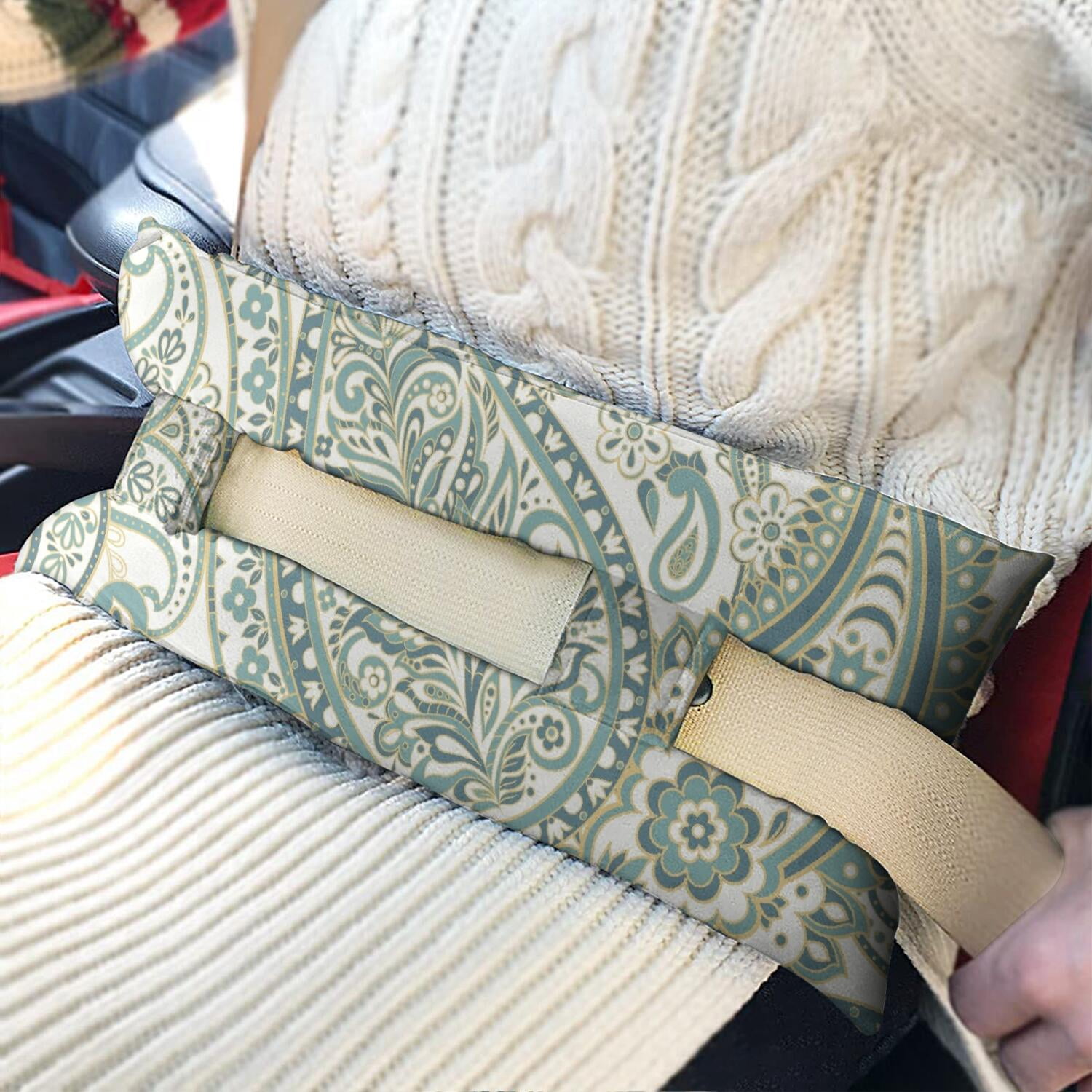 Rustic French Country Seat Belt Cushion for Surgery - High-Resilience Filling Pressure Relief Pillow for Recovery Gifts