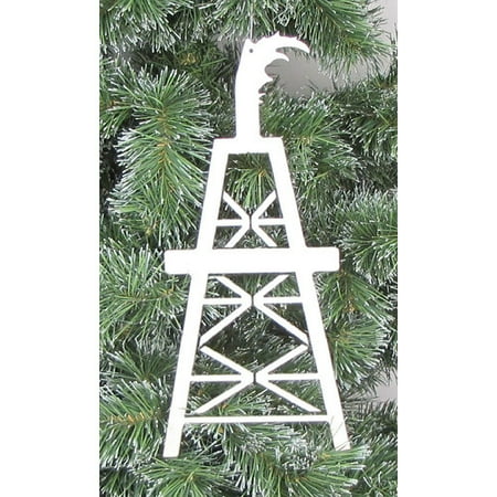 Gold Oil Derrick - Metrotex Designs Oil Derrick Ornament