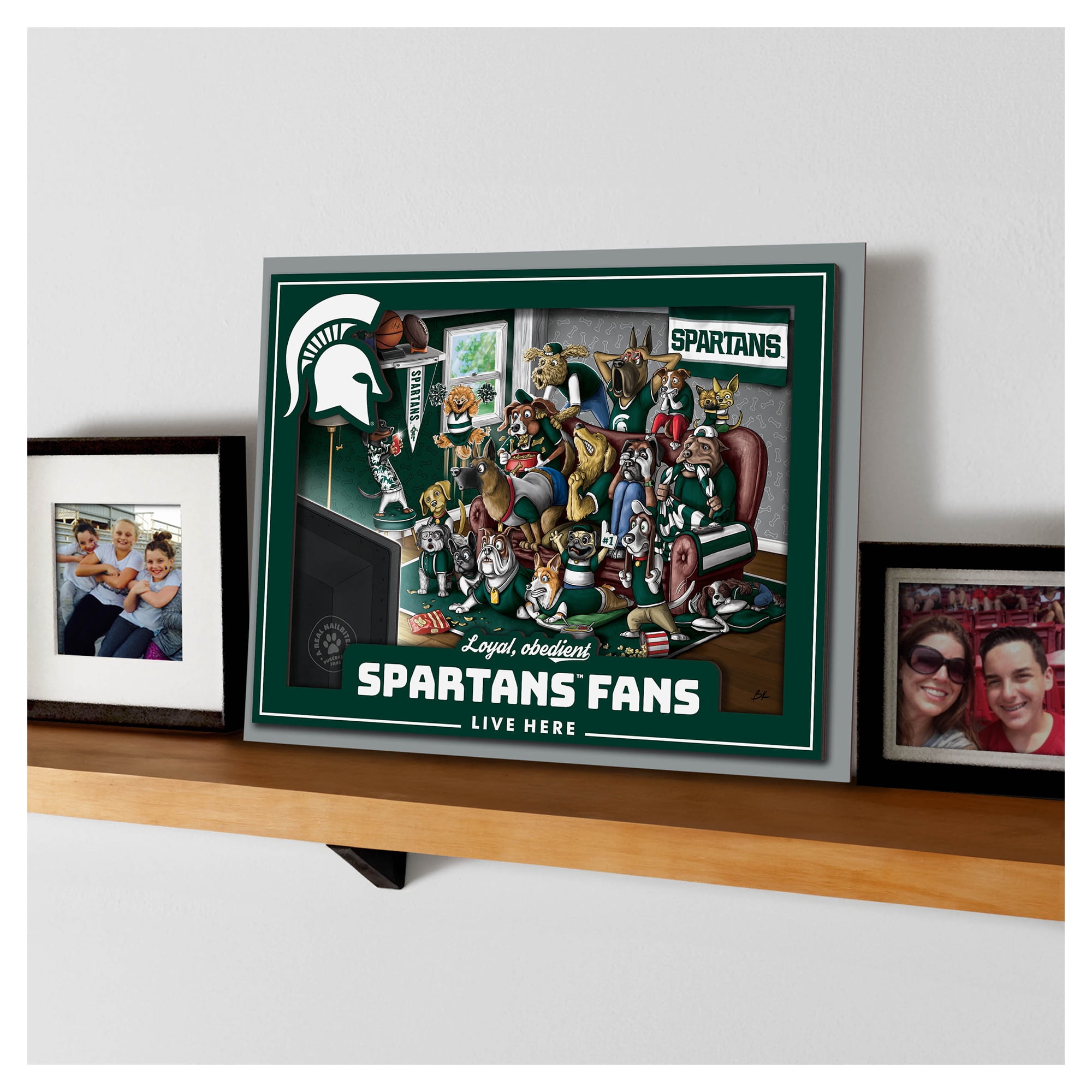 IDNA Michigan State Spartans 13.25" x 17.25" Purebred Fans Wall Art