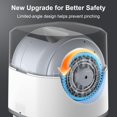 thumbnail image 3 of Automatic Litter Box Self Cleaning 90l Large Capacity With App Control Odor Garbage Bag And Safety Sensor  For Multiple Cats Cat(milk White), 3 of 8