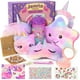 thumbnail image 1 of Set de regalo Jenria Unicorn para niñas de 3 a 12 años con bolsa de felpa, 1 of 7
