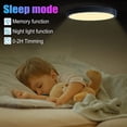 thumbnail image 5 of Flush Mount Ceiling Light, 24W RGB Ceiling Light Fixture with Remote Control Bluetooth App,Dimmable Led Ceiling Light 3000K-6500K,12Inch Round Close to Ceiling Lights Bedroom Kitchen Hallway, 5 of 6