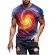 thumbnail image 2 of Tops para hombre, blusas y camisas de manga corta con cuello redondo para hombre. Camiseta casual de manga corta con cuello redondo y estampado de cielo para hombre. Blusa para hombre., 2 of 5
