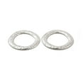 thumbnail image 3 of 20 pc 304 Stainless Steel Linking Ring Round Ring Stainless Steel Color 32.5x1.5mm Hole: 20.5mm, 3 of 3