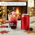 thumbnail image 6 of Perfect Settings 12 oz Gold Glitter Disposable Plastic Cups - 100 Count, 6 of 12