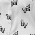 thumbnail image 4 of LYMAYTER Women‌ Fashion Shirts Summer Casual Butterfly Print Long Sleeve Lapel Button for Shirt Tops S-4XL, 4 of 8
