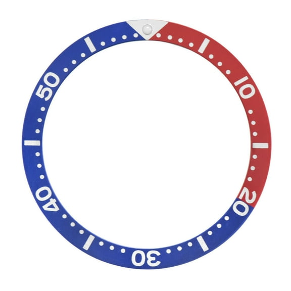 BEZEL INSERT FOR SEIKO 7002 6309 7S26 SKX007K2 7S26-0030 6105-8110 BLUE/RED