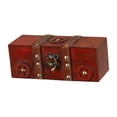 thumbnail image 3 of FVDPWYE Jewelry Storage Box Compact Jewelry Organizer for Brooches Necklaces Wedding Red, 3 of 9