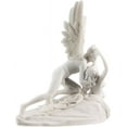 thumbnail image 2 of Eros (Cupid) & Psyche By Antonio Canova Greek Roman Mythology Lovers Statue, Marble Finish 11-inch, 2 of 5