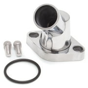 Edelbrock Waterneck Sbc/BBC 45-Degree Two-Piece Cast SwIVel Polished