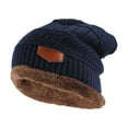 thumbnail image 2 of kurtrusly Foreign Trade Labeling Knitted Cap Velvet Wool Cap Winter Outdoor Ski Cap, 2 of 8