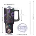 thumbnail image 2 of Psychedelic Halloween Pattern Tumbler with Handle and Lid,40oz Double Wall Vacuum Insulated Tumbler,Cups Gift for Women and Men, 2 of 7