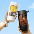 thumbnail image 2 of Tazas de café autoagitantes con carga USB, mezcladora automática de proteínas, taza portátil para deportes al aire libre, botellas de agua potable, 650ml, 2 of 5