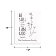 thumbnail image 5 of Personalized Planet Be Still and Know That I Am God PSALMS 46:10 Spiritual Canvas Wall Art Print on Wood Frame with Custom Name - Ready to Hang in Kitchen Office Family or Living Room, 16x20, 5 of 5
