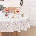 thumbnail image 1 of Christmas Tablecloth Oval 60 X 84 Inch, Snowflake Christmas Table Cloth for Winter, Gold Christmas Tablecloths, Christmas Table Cover for Table, Kitchen, Dining, Holiday, 1 of 5