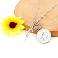 thumbnail image 6 of Initial Hope Cross Pendant Necklace with Heart Mustard Seed Stainless Steel Faith Chritian Jewelry Y1931, 6 of 9