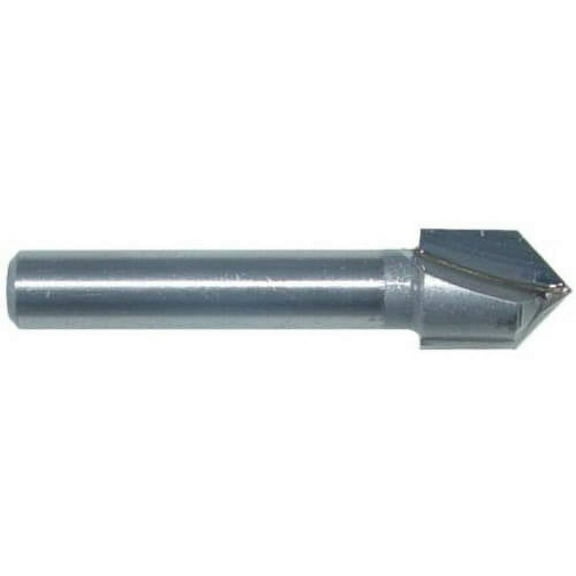 Magnate 701 V-Grooving Router Bit — 90 Degree; 3/8" Cutting Diameter; 1/4" Shank Diameter; 1/2" Cutting Length; 1-1/4" Shank Length