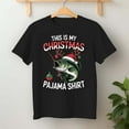 thumbnail image 2 of This Is My Christmas Pajama Bass Fish Santa Hat – T-Shirt, Hoodie & Sweatshirt – Holiday Apparel – Festive Fishermen, 2 of 6