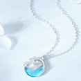 thumbnail image 1 of Collar Colgante Yinane Collar del Día de San Valentín Collar Azul Collar de Piedra de Nacimiento, 1 of 8