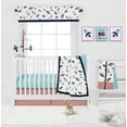 thumbnail image 3 of Bacati - Airspace Aqua/Red/Orange/Green/Navy Musical Baby Crib Mobile, 3 of 8
