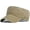 Khaki, variant on Retro Washed Military Caps Cotton Cadet Army Caps Vintage Flat Top Cap