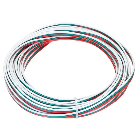 shiyou-20 Gauge 3 Conductor Electrical Wire Tinned Copper Cable 25FT Flexible Stranded Hook-up Wire for LED Strips Lamps Residential Wiring Car Circuit
