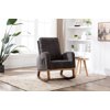 living room Comfortable rocking chair living room chair Dark Gray