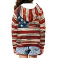 thumbnail image 4 of DISNIMO American Flag Hoodie Kids Zip Hoodies for Boys 6-7 Full Zip Hoodie Kids Sweatshirts Zip Up Hoodie Sweatshirt for Boys Hooded Jacket Childrens Hoodie Jackets 4Th of July Hoodies Girls, 4 of 7