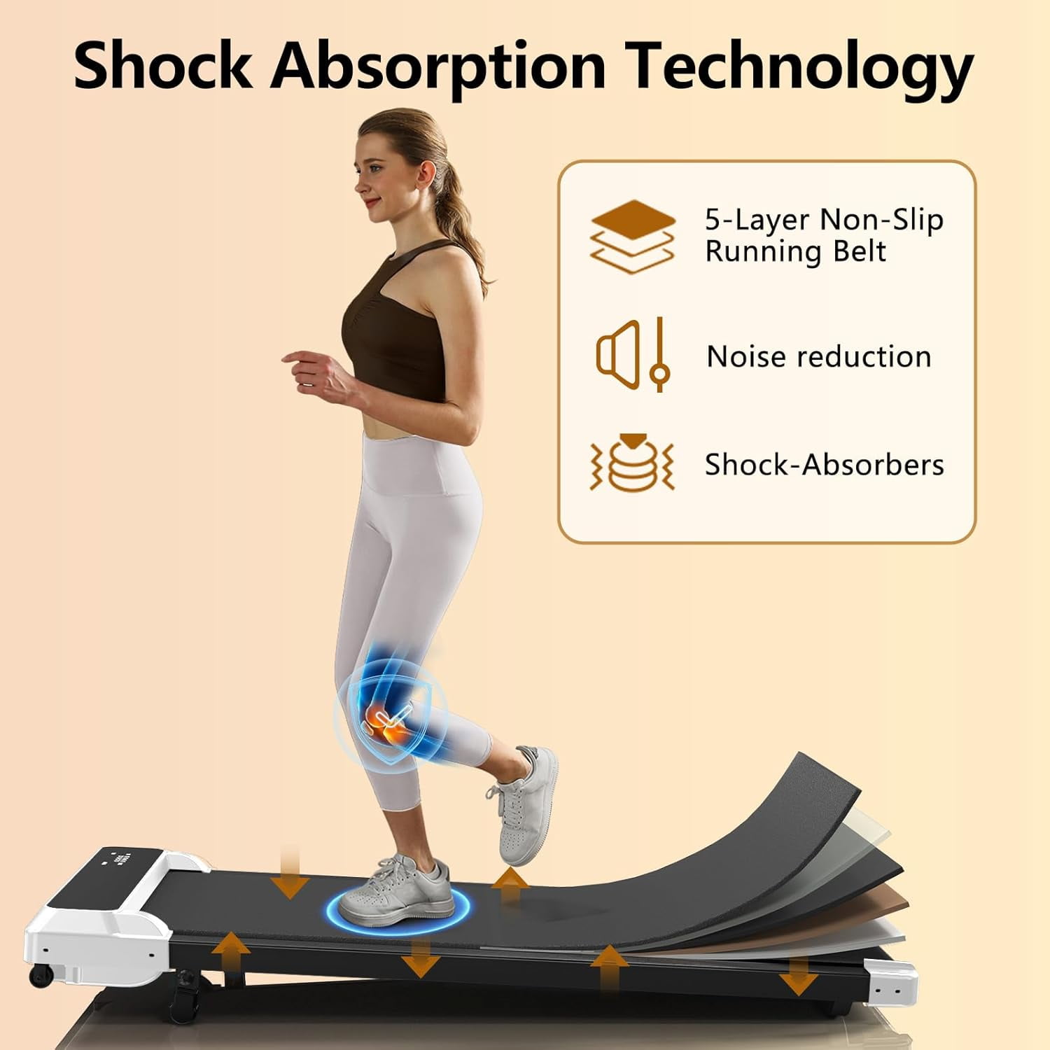 Walking Pad Treadmill, 2.5 HP 3-in-1 Portable Under Desk Treadmill with Incline, 265 LBS Capacity for Home Office Walking and Jogging, Includes Remote Control and Display