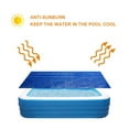 Jungdeepe Rectangle Swimming Pool Cover for Garden Outdoor Paddling
