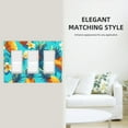 thumbnail image 5 of Pineapple Flowers Summer Switch Cover Decorative Wall Plate 3-Gang Screwless Standard Size, 5 of 5