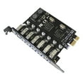 thumbnail image 2 of PCI-E to USB Adapter Board USB USB expansion 3.0 High Data Transmission Speed Expansion Board with 7 Ports, 2 of 10