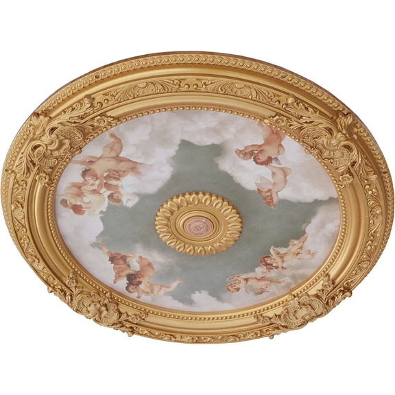 AFD Golden Round Chandelier Ceiling Medallion 36in