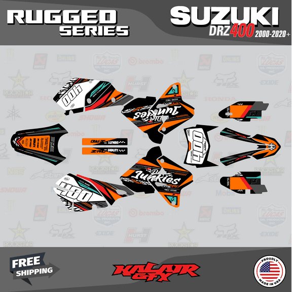 Kalair GFX Graphics Kit for Suzuki DRZ400SM (2001-2023) Rugged Series