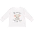 thumbnail image 3 of Inktastic Mommy Loves Me Cute Elephant Boys or Girls Long Sleeve Toddler T-Shirt, 3 of 5