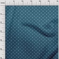 thumbnail image 2 of oneOone Cotton Jersey Teal Blue Fabric Geometric Bandhani Dress Material Fabric Print Fabric By The Yard 58 Inch Wide, 2 of 4