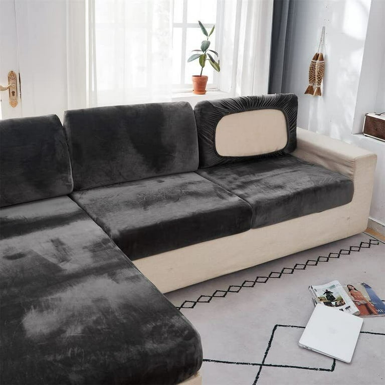 Kӧlbs Extra Large Seat Cushion Stylish Plush Velvet Cover X-Large Memory  Foam