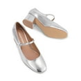 thumbnail image 3 of Women's Mary Jane Block Heel Pumps with Square Toe and Buckle Strap, 3 of 6