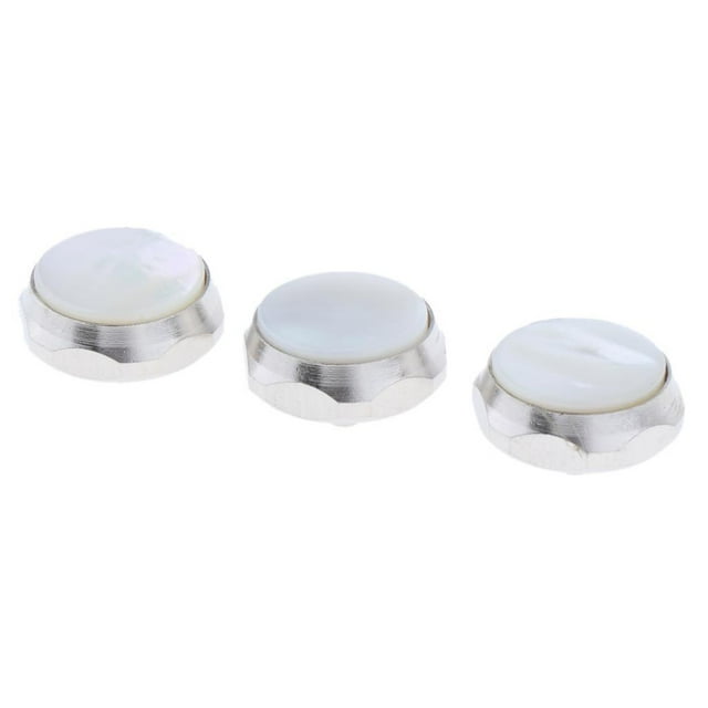 Botones de dedo Naiovety de trompeta de colores Accesorios para instrumentos musicales Blanco