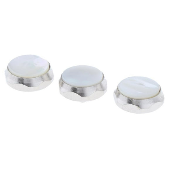 Botones de dedo Naiovety de trompeta de colores Accesorios para instrumentos musicales Blanco