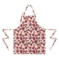 thumbnail image 2 of Pioneer Flower Floral Print Pattern Apron-Garden Aprons for Women with Pockets-Cotton Linen Waterproof Kitchen Cooking Gardening Aprons Adjustable for Kitchen,Cooking,BBQ and Salon 33x27 Inch, 2 of 7