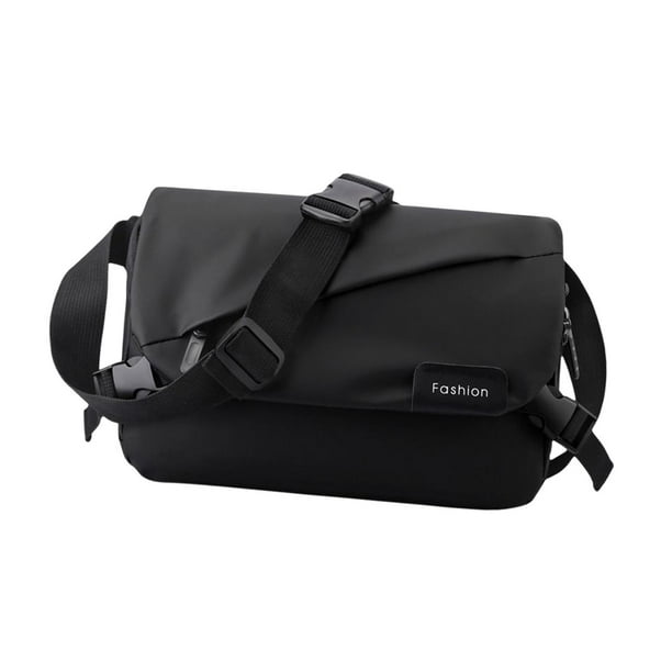 Bolso de hombro para hombre bolso cruzado bolso con correa ajustable a la moda mochila para equipaje Negro Baoblaze Bolsos cruzados Bodega Aurrera en linea