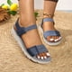 thumbnail image 1 of WILLBEST Sandalias Para Playa Mujer Sandalias Elegantes Para Mujer Para Uso Diario Informal Diseño De Tela Con Punta Abierta Y Cierre Para Salidas De Verano Combina Bien Con Jeans, 1 of 7