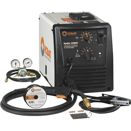 Hobart Handler 210MVP, Dual-Voltage 115V/230V, 210 Amp MIG Welder, Flux Core Welder, Model# 500553