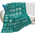 thumbnail image 5 of Warm Hugs Gift Throw Blanket,Warm and Soft Hug Blanket Inspirational Throw Blanket,Sympathy Gift Cancer Chemo Survivor Get Well Caring Gifts for Women After Surgery with Positive Gifts, 5 of 6