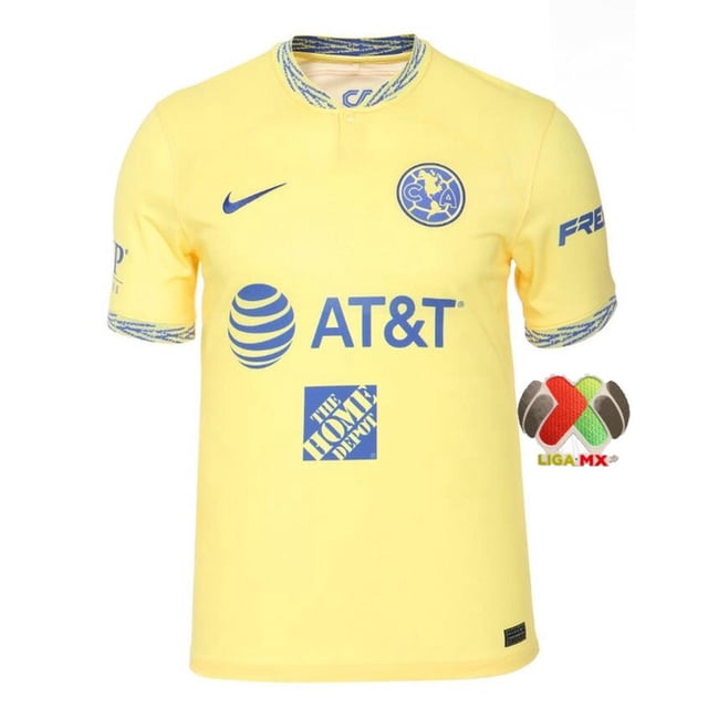 22 23 Camiseta De Fútbol CLUB América jersey Local Amarillo Hombre S-XXL